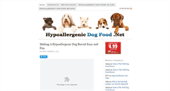 Desktop Screenshot of hypoallergenicdogfood.net