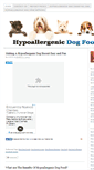 Mobile Screenshot of hypoallergenicdogfood.net