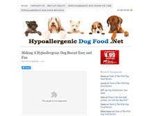 Tablet Screenshot of hypoallergenicdogfood.net